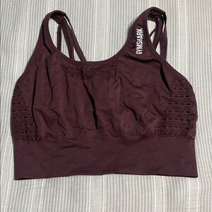 Gymshark Dark Burgundy Activewear Top